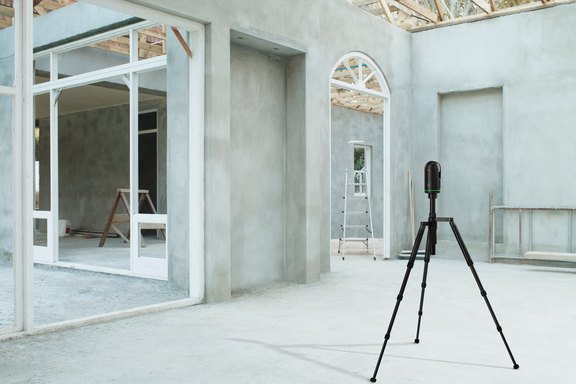 Gebäudescanning mit Punktewolken-Scanner
